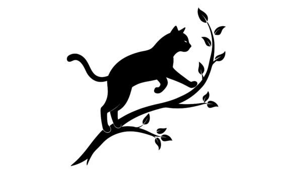 Black Cat Climbing a Tree Branch Review