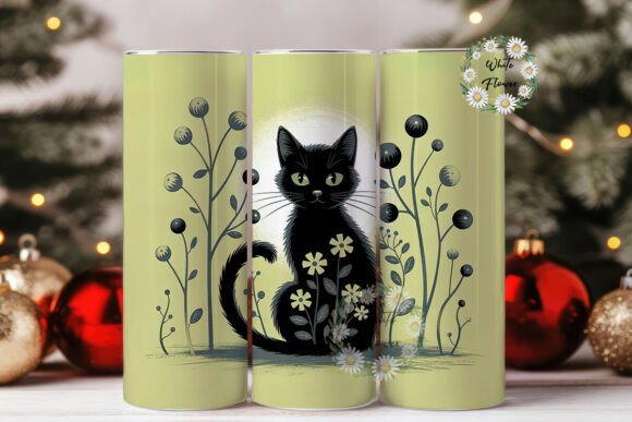 Black Cat Floral 20oz Tumbler Wrap Review