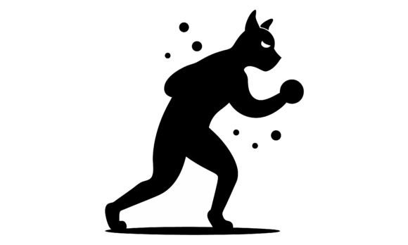 Boxing Cat Silhouette Vector: A Designer's Embroidery Review