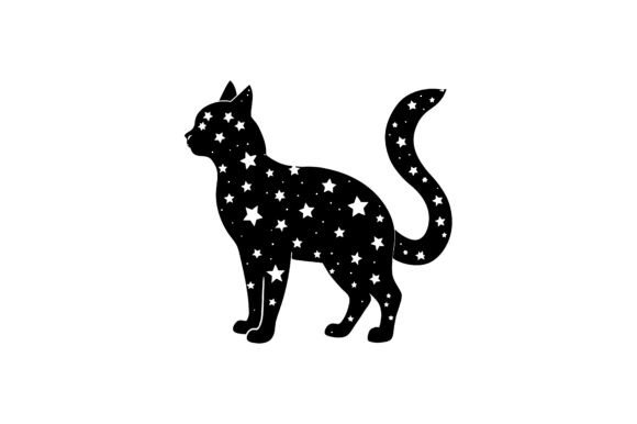 Cat Silhouette Filled with Stars: A Designer's Review