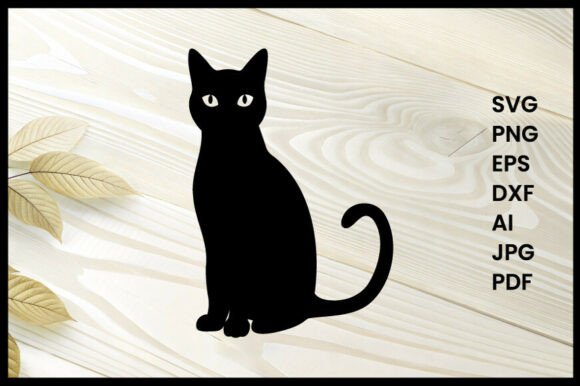 Cat Sitting Silhouette Vector: A Designer's Review
