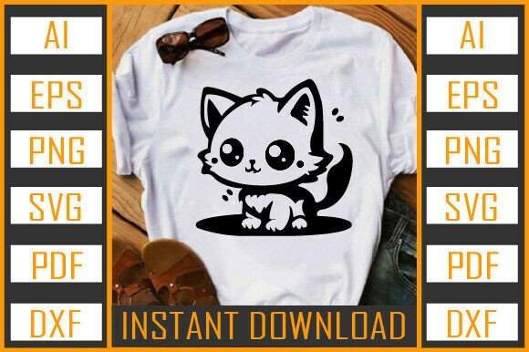 Cat Vector Silhouette 13 Review for Embroidery Projects