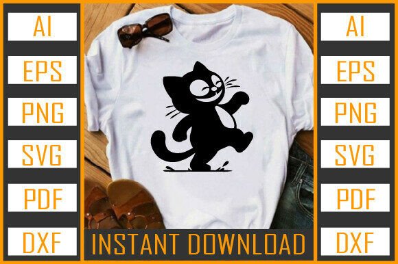 Cat Vector Silhouette 7 Review for Embroidery Projects