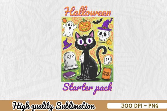 Cute Cat Halloween Sublimation Cat PNG Review