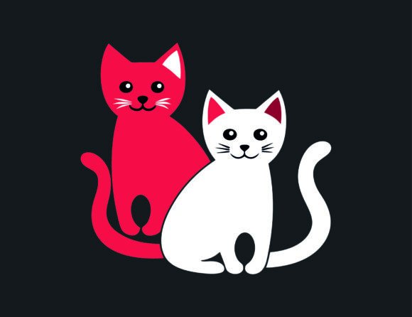 Cute Cat Illustration Vector Review