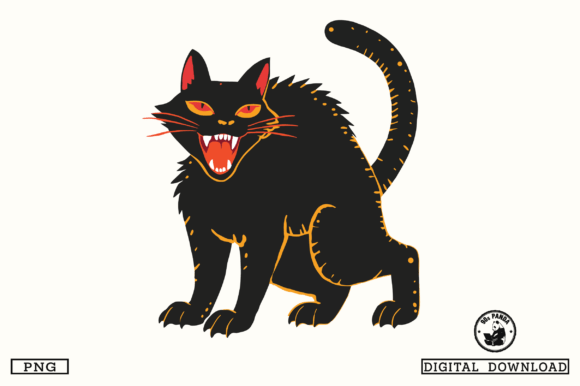 Halloween Vintage Cat PNG Design Review