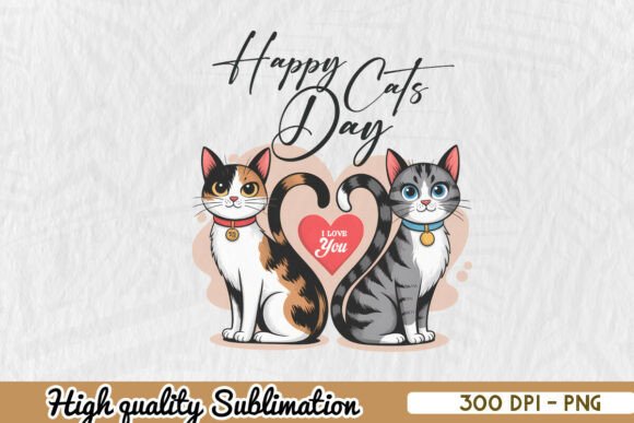 Happy Cat Day Cat Dad Sublimation PNG Review