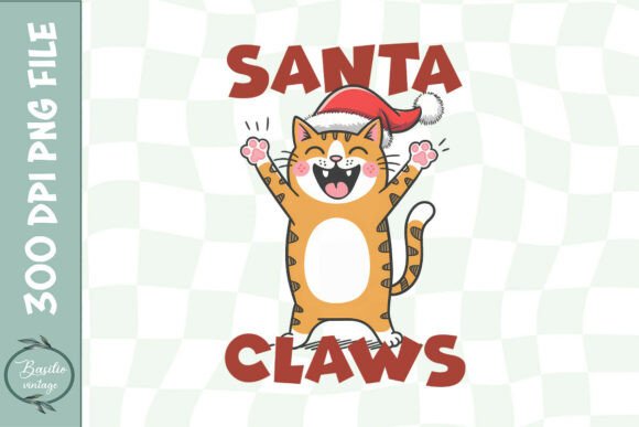 Santa Claws Cat Christmas PNG Review