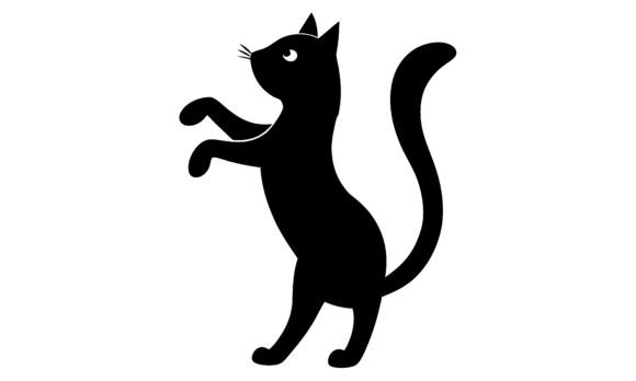 Silhouette of a Black Cat Standing: A Designer's Review