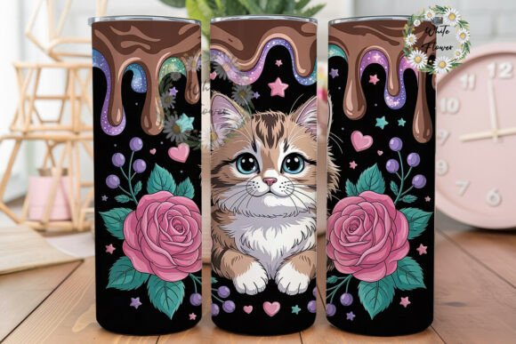 Whimsical Galaxy Cat 20oz Tumbler Wrap Review