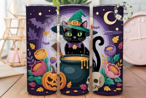 Witchy Black Cat Halloween 20oz Tumbler Review